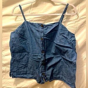 Old navy denim halter top in size L